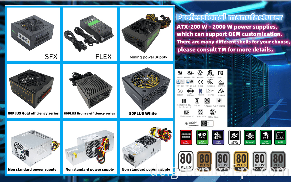 180W pc power supply